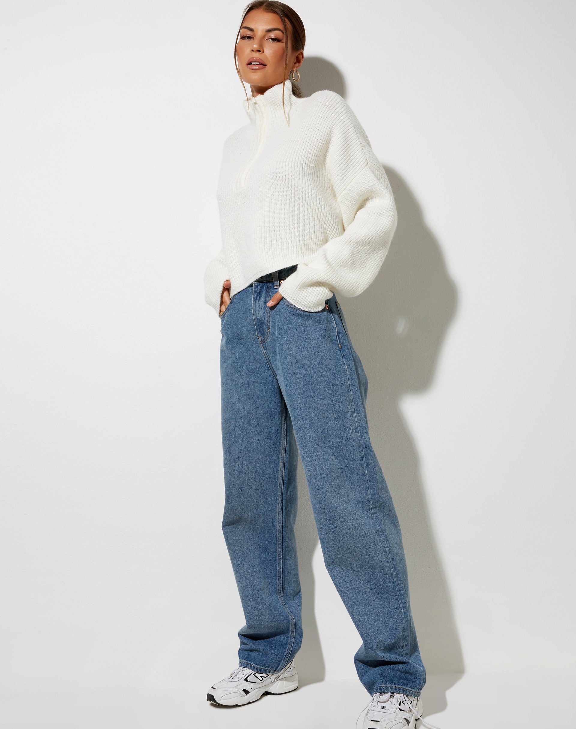 Immagine di Saba Jumper in maglia avorio