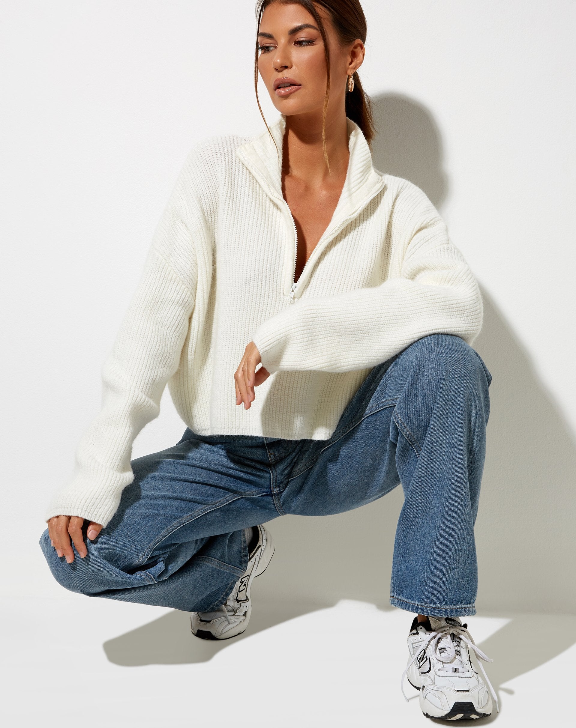 Immagine di Saba Jumper in maglia avorio