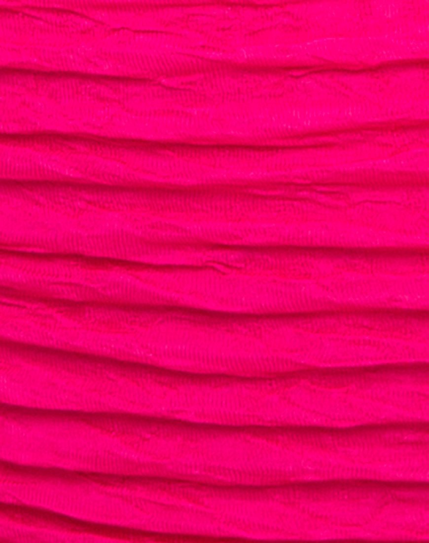 Immagine di Shaca Bikini Bottom in 80s Crinkle Pink Highlighter