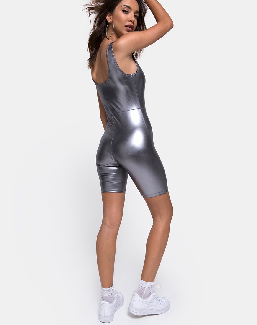 Immagine di Sadie Unitard in argento metallizzato