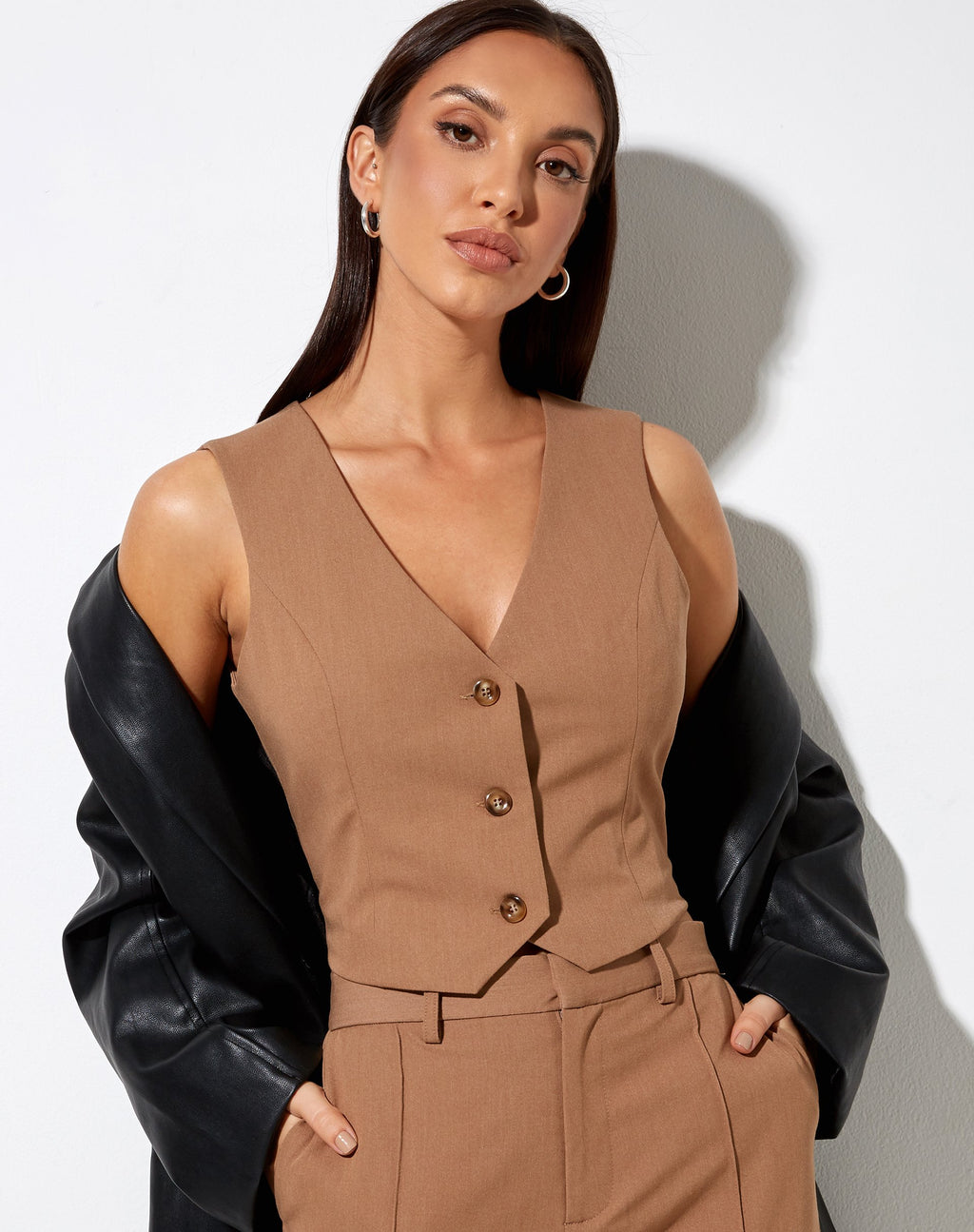 Gilet Safar in stucco