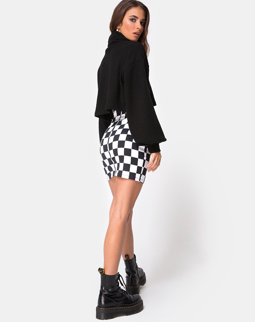 Immagine di Saffy Gonna Bodycon a Quadri Medio