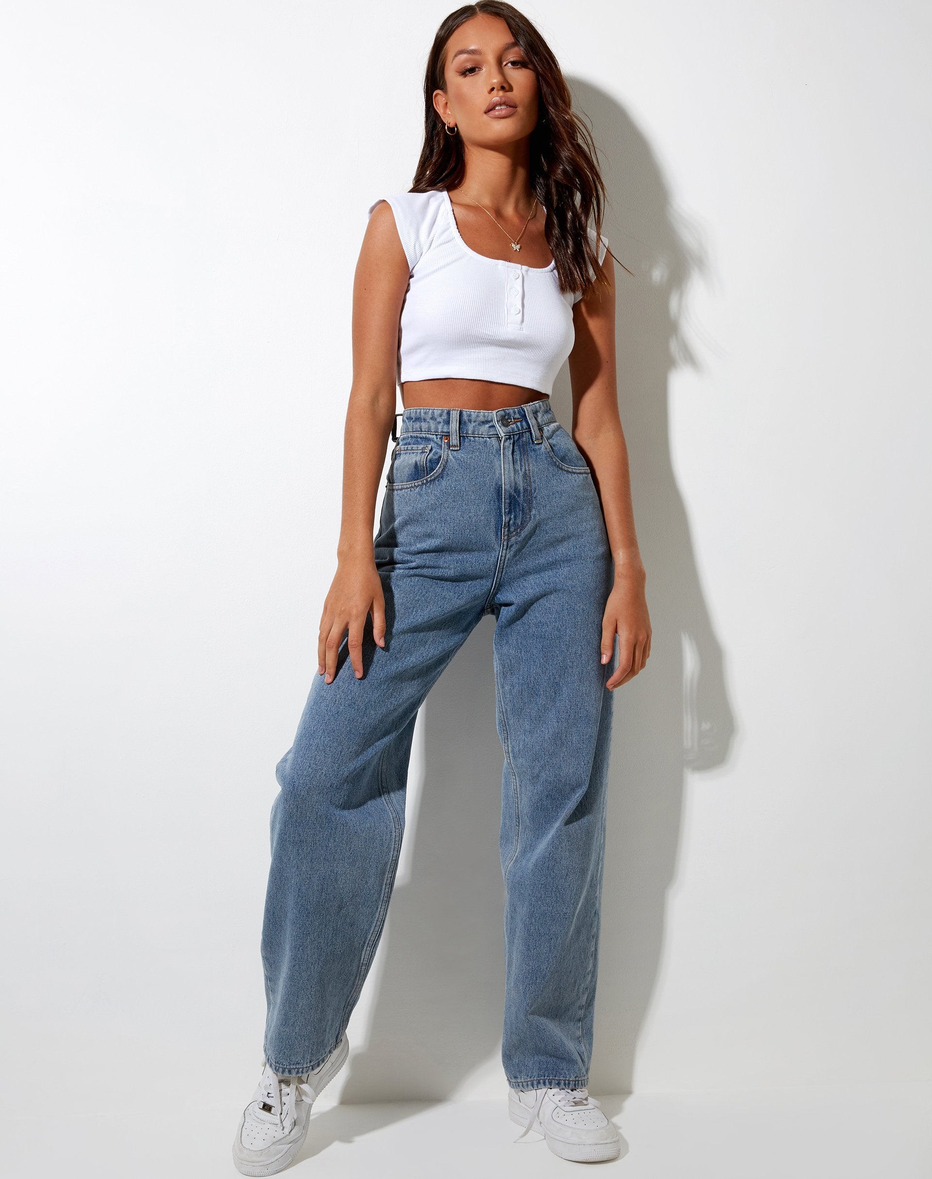 Immagine di Safiya Crop Top in Bianco