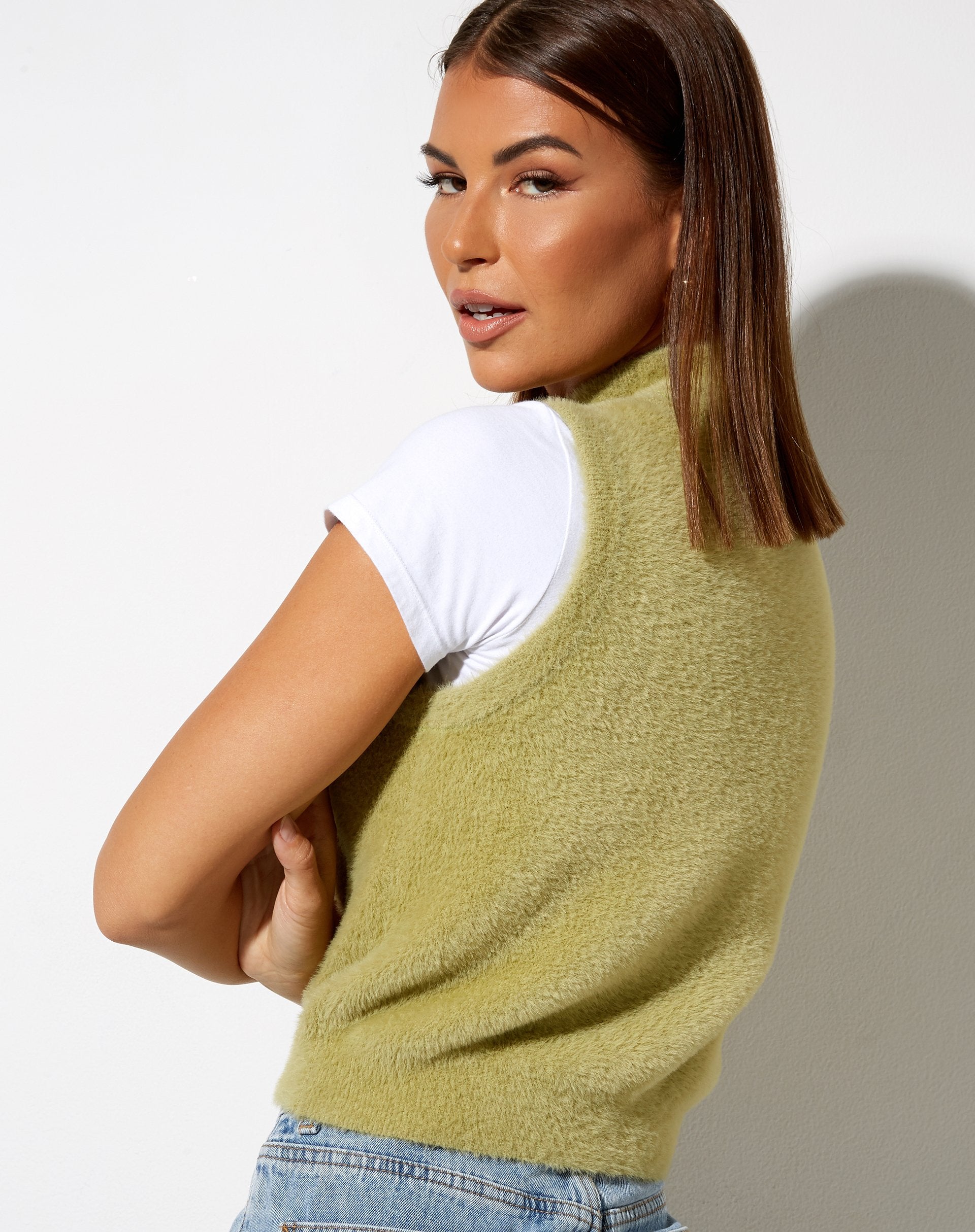Immagine di Sai Tank Top in maglia verde
