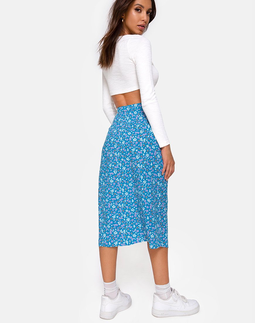 Immagine di Saika Midi Skirt in Bloom Baby Blue