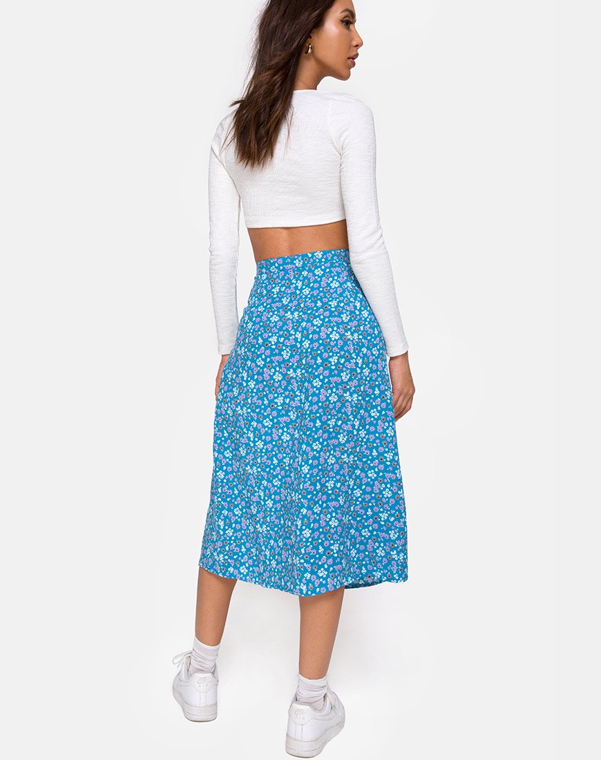 Immagine di Saika Midi Skirt in Bloom Baby Blue