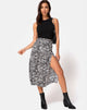 Immagine di Saika Midi Skirt in Classic Zebra