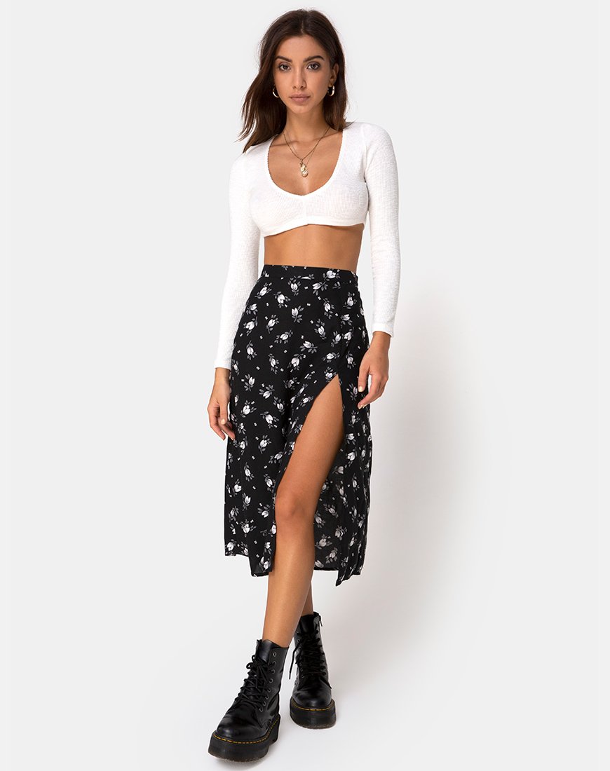 Immagine di Saika Midi Skirt in Dark Tulip