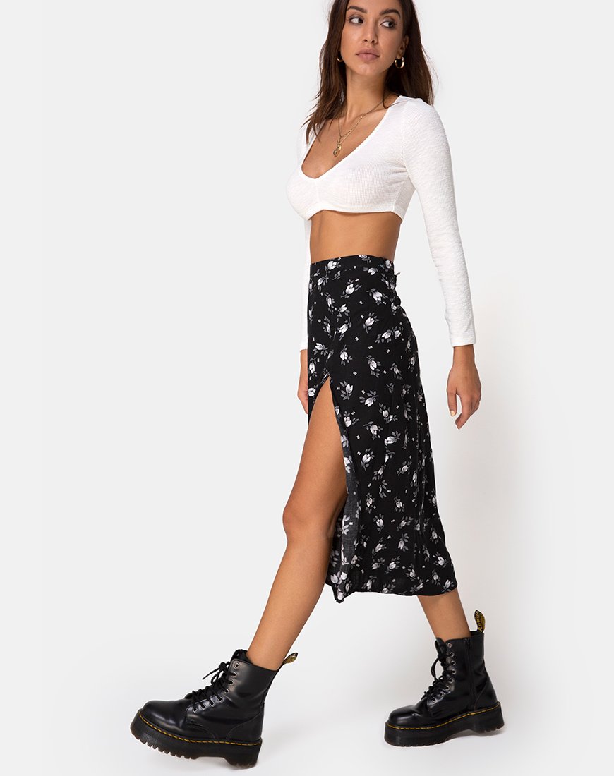 Immagine di Saika Midi Skirt in Dark Tulip