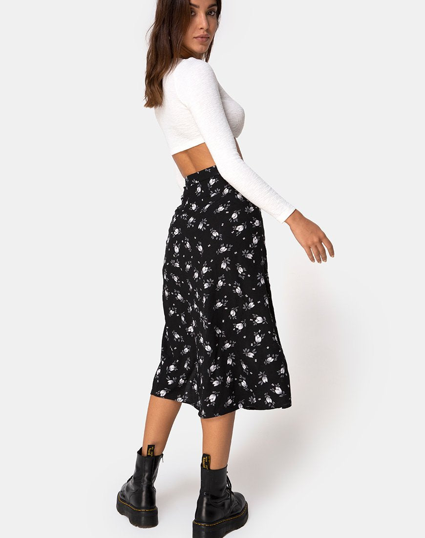 Immagine di Saika Midi Skirt in Dark Tulip