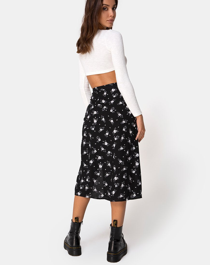Immagine di Saika Midi Skirt in Dark Tulip