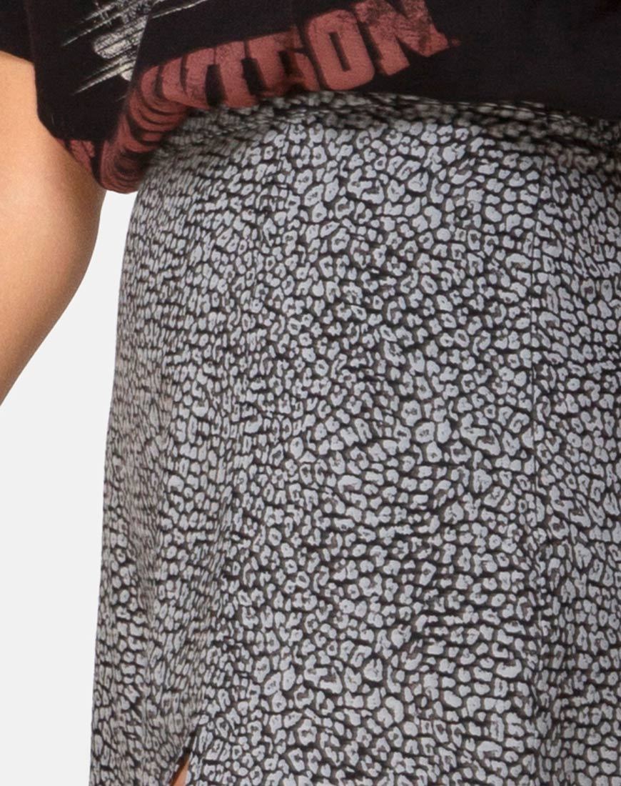 Immagine di Saika Midi Skirt in Ditsy Leopard Grey