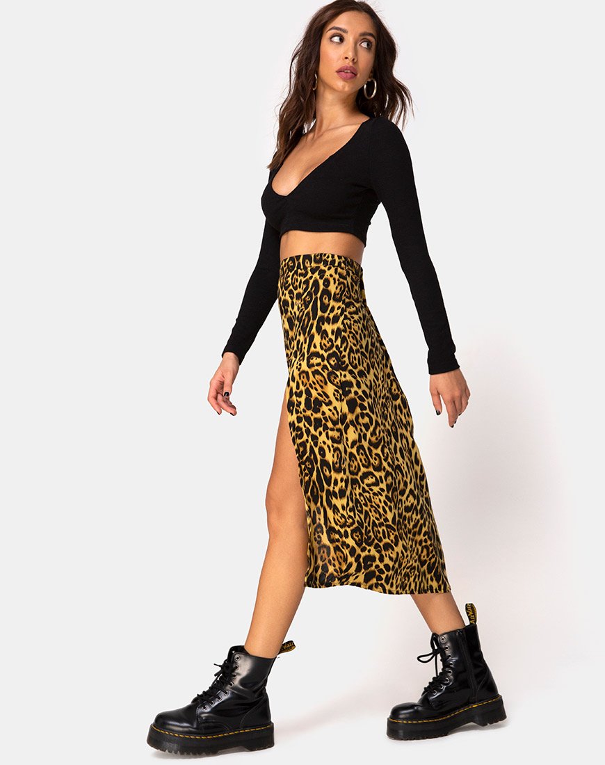 Immagine di Saika Midi Skirt in Leopard