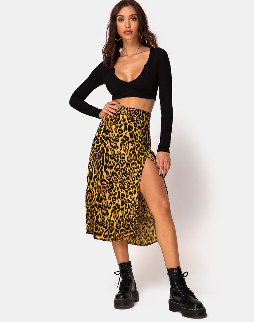 Immagine di Saika Midi Skirt in Leopard