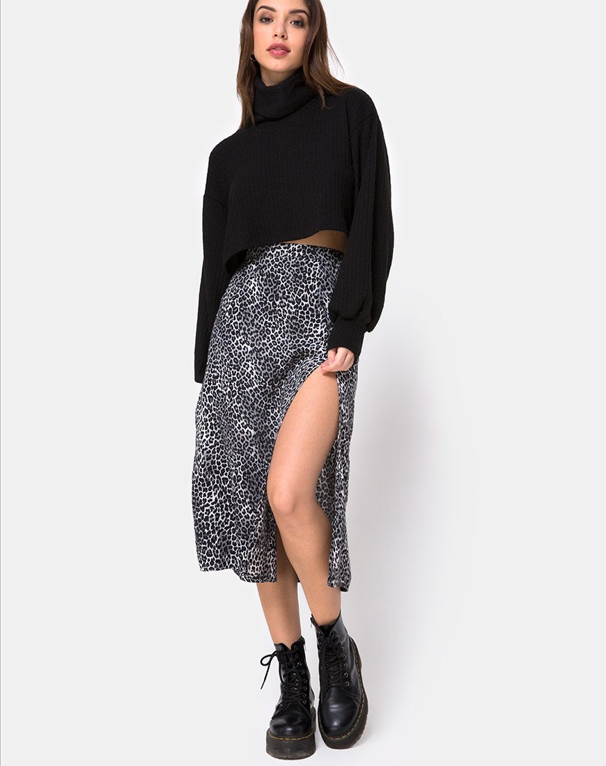 Immagine di Saika Midi Skirt in Rar Leopard Grey