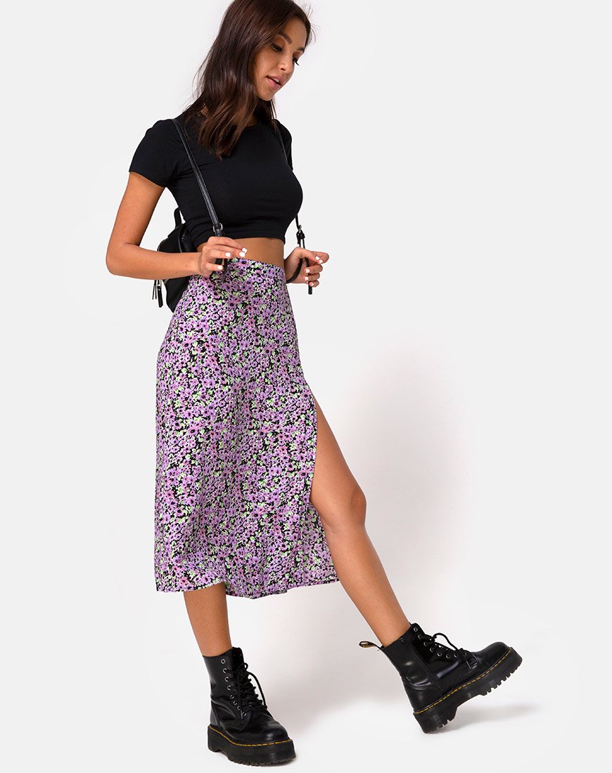 Immagine di Saika Midi Skirt in Lilac Blossom
