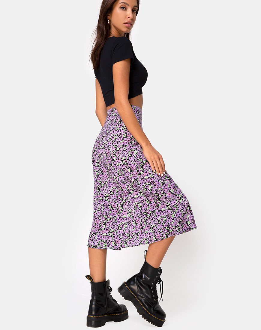 Immagine di Saika Midi Skirt in Lilac Blossom