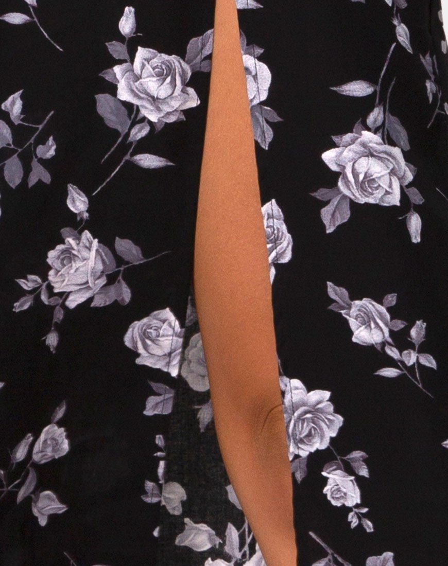Immagine di Saika Gonna Midi in Bianco Rosa Nero
