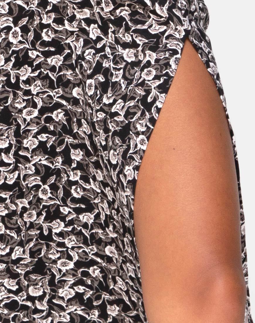 Immagine di Saika Midi Skirt in Wild Tulip Nero