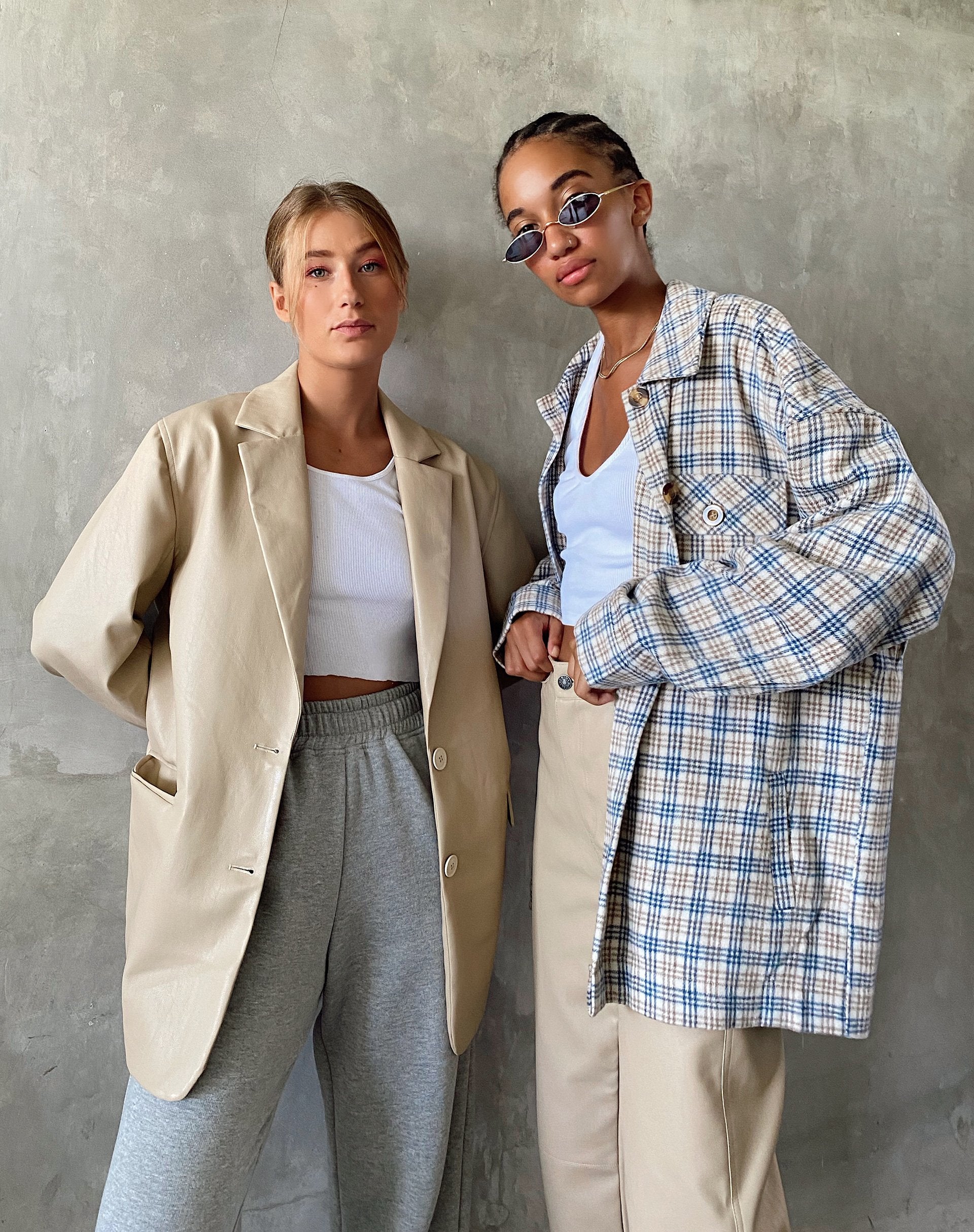 Immagine di Marcel Shirt in Small Check White Blue Tan