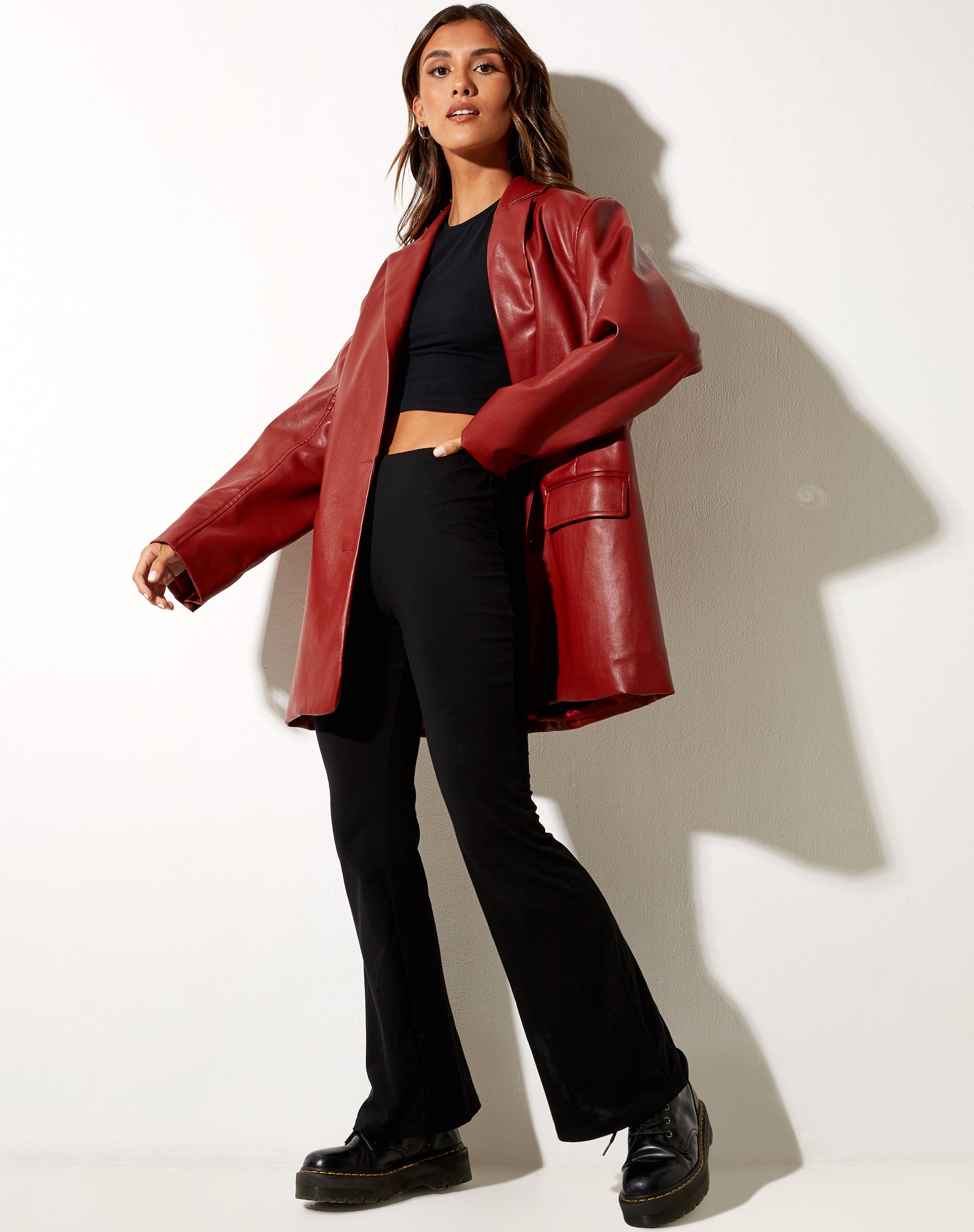 Immagine di Saken Blazer in rosso PU