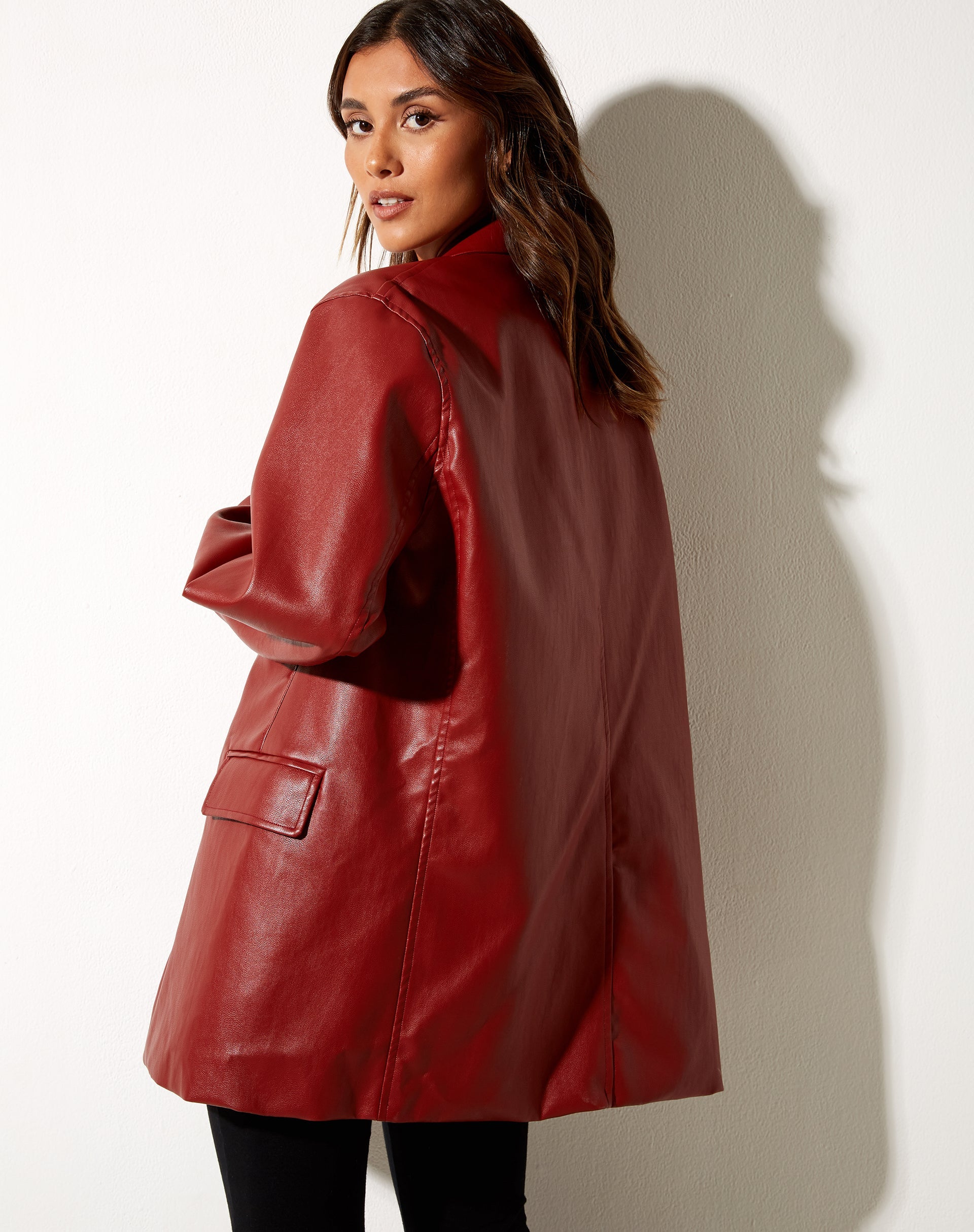 Immagine di Saken Blazer in rosso PU