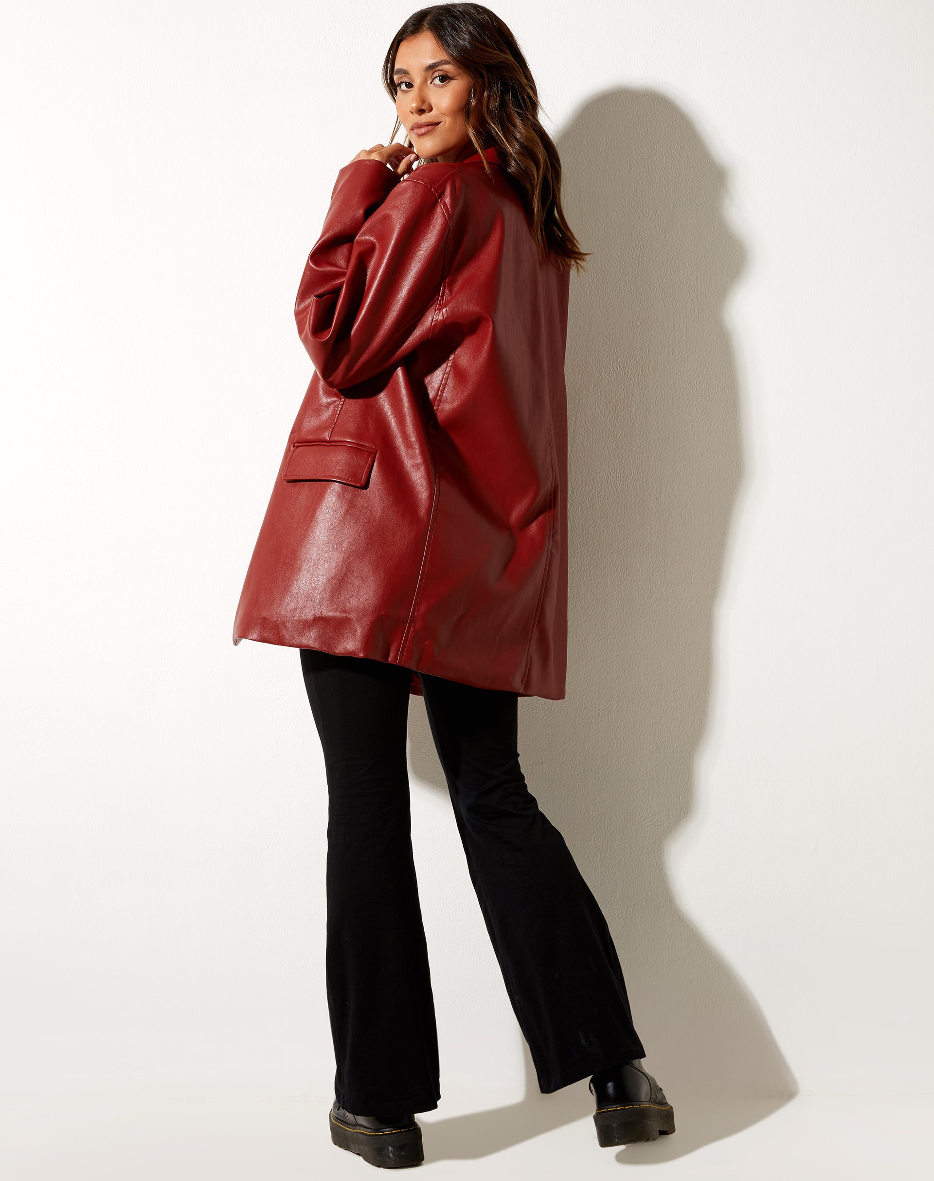 Immagine di Saken Blazer in rosso PU