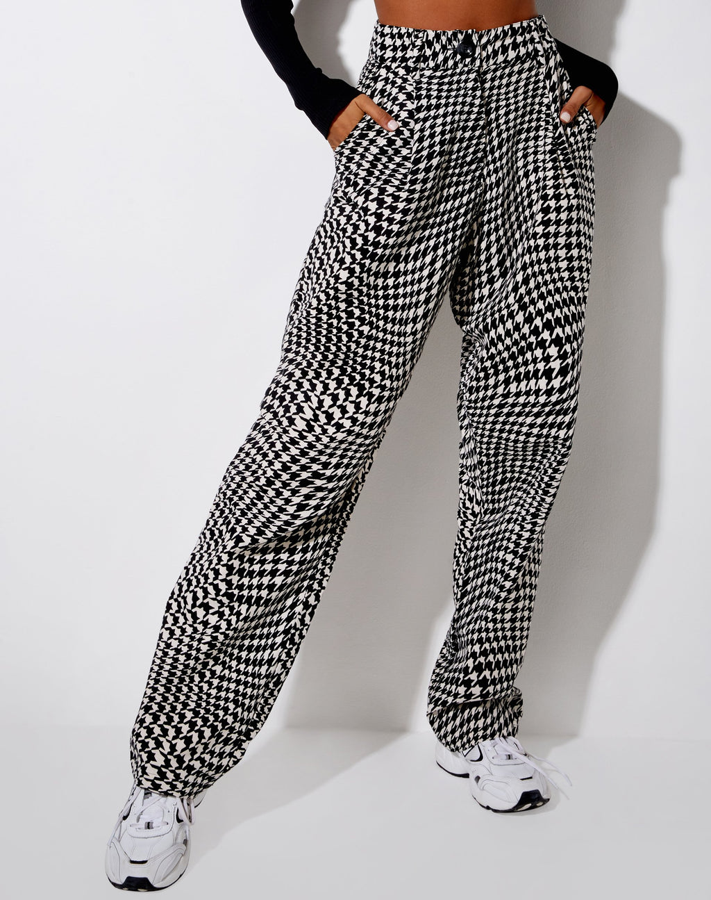 Pantalone Sakila in Wavey Dogtooth