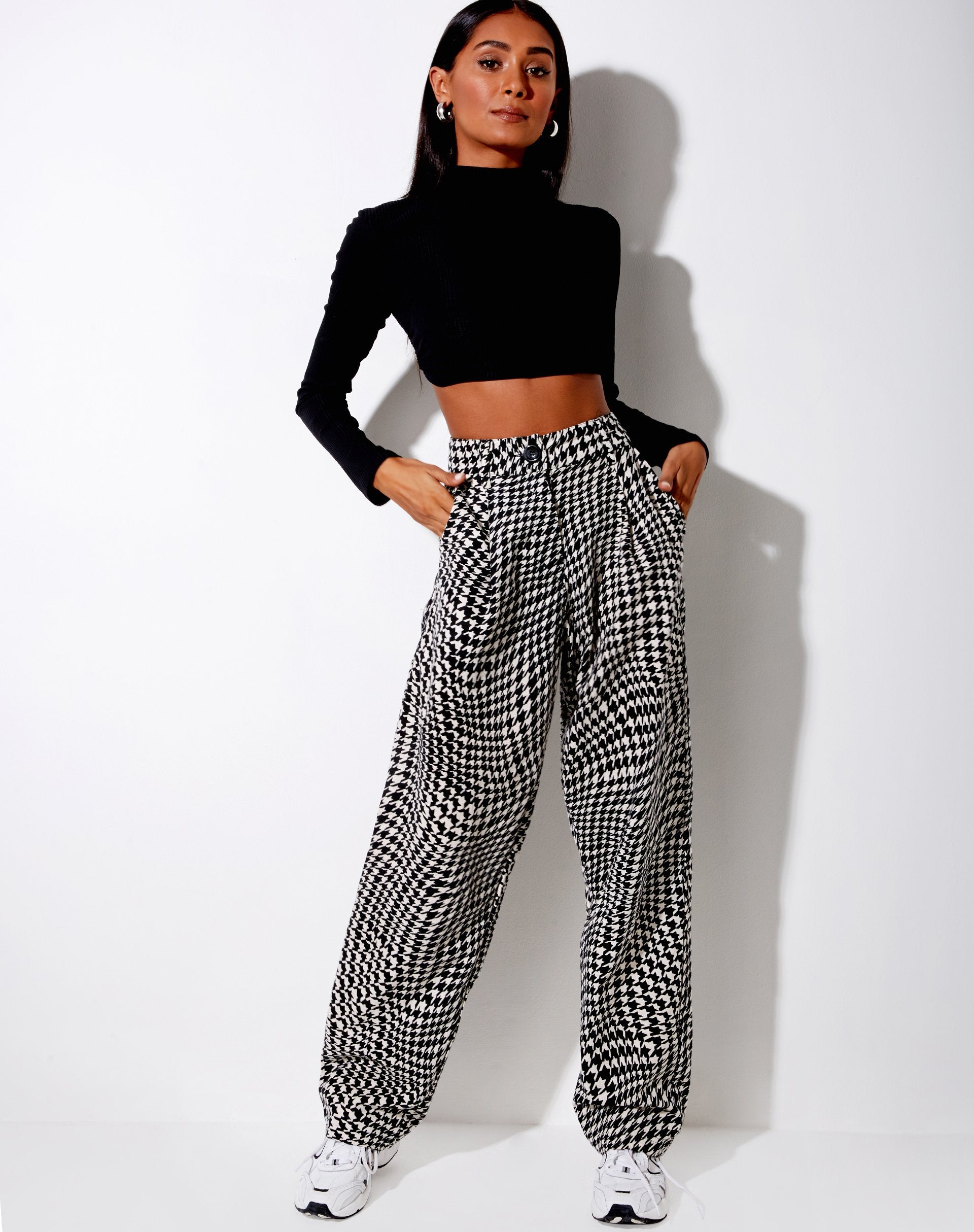 Immagine dei pantaloni Sakila in Wavey Dogtooth