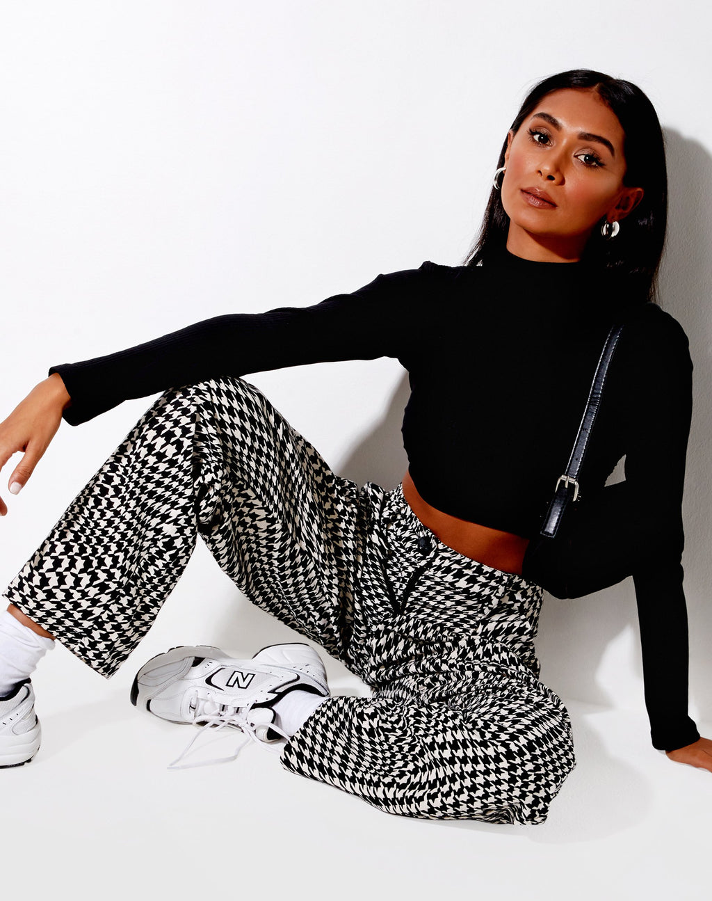 Pantalone Sakila in Wavey Dogtooth