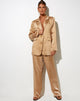 Immagine del pantalone Sakila in satin Golden Sand