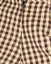 Gingham nero e marrone
