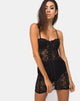 Immagine di Sakina Bodycon Dress in pizzo nero