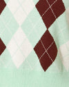 Argyle verde crema e marrone