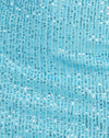 Drappo di paillettes blu