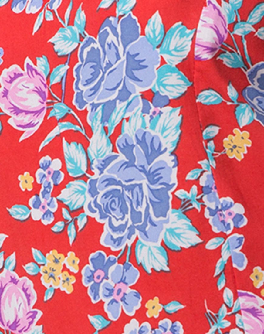Immagine di Samitta - Playsuit a spalla fredda in Fleur Vintage