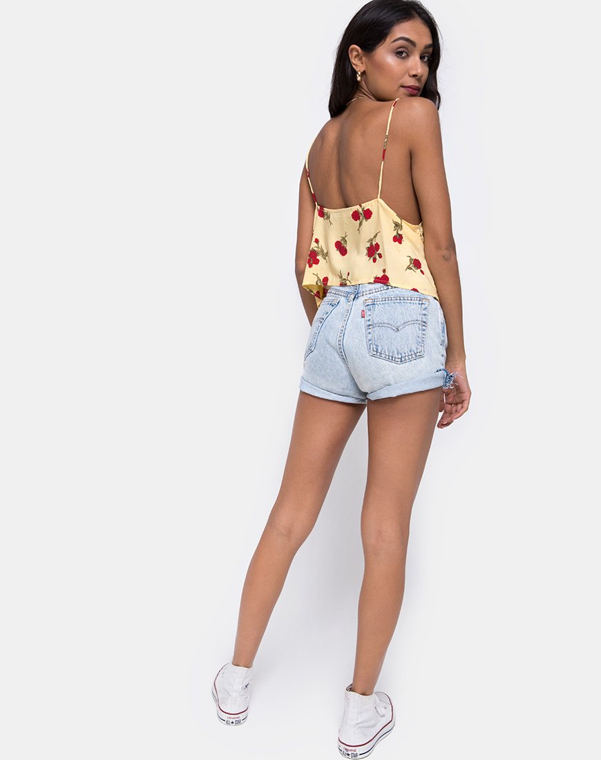 Immagine di Sanami Cami Top in Falling Rose Yellow