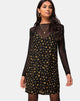 Immagine di Sanna Slip Dress in Mini Astro Nero