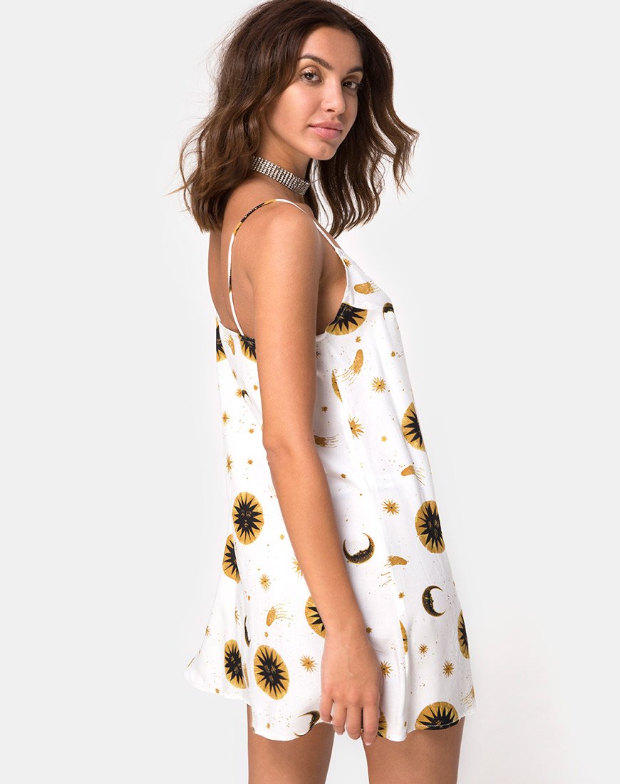 Immagine di Sanna Slip Dress in Celeste Crema