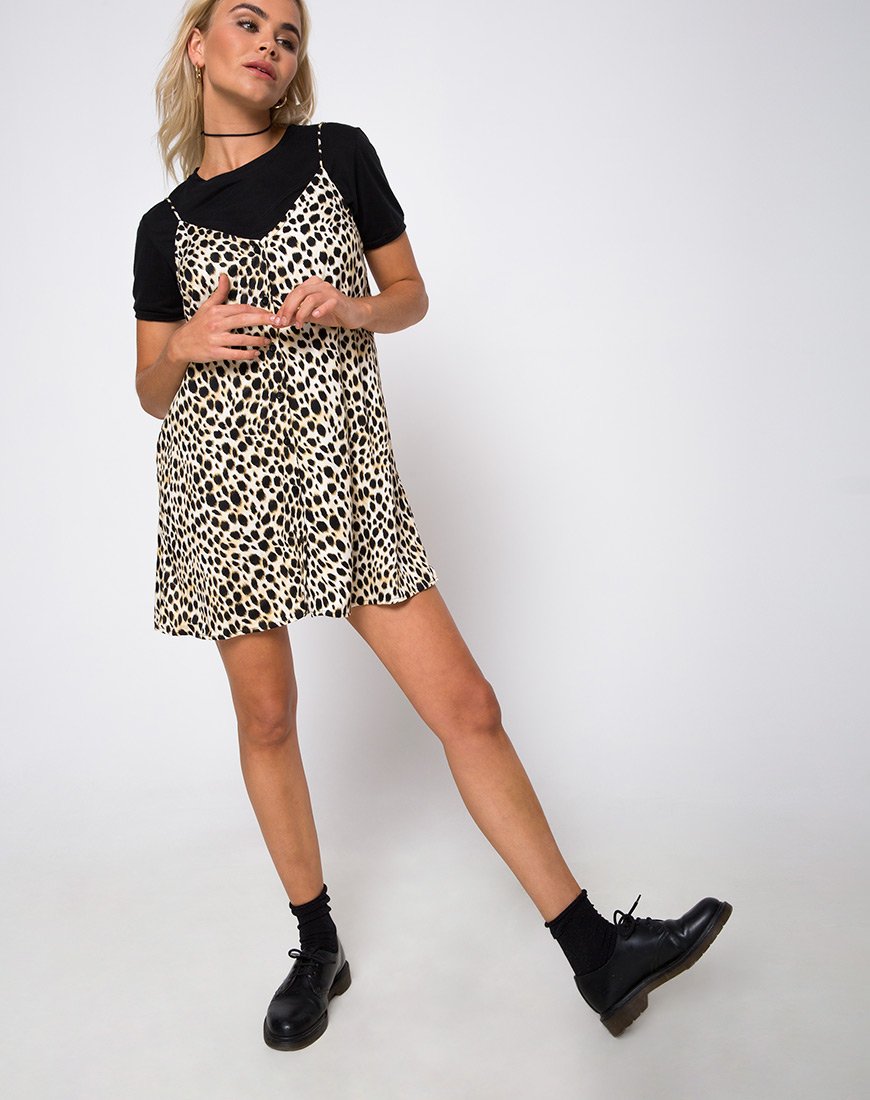 Immagine di Sanna Slip Dress in Cheetah