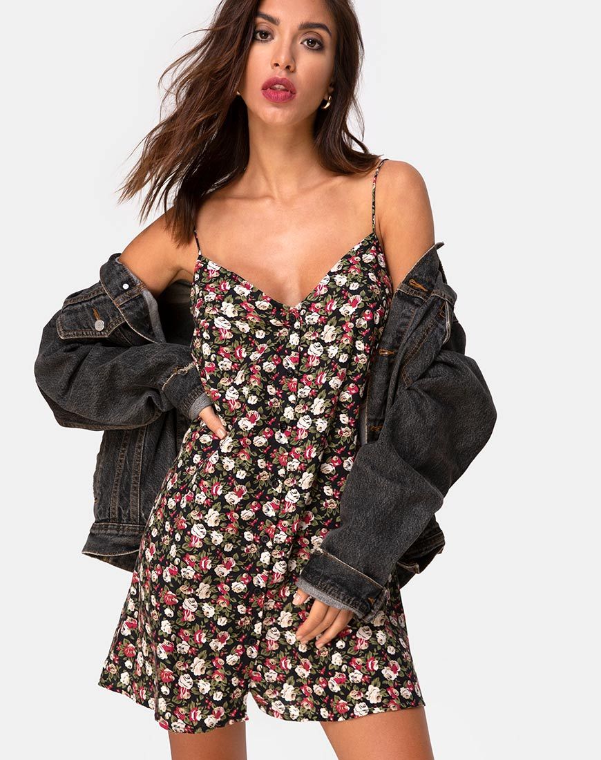 Abito sottoveste Sanna in Courtney Floral