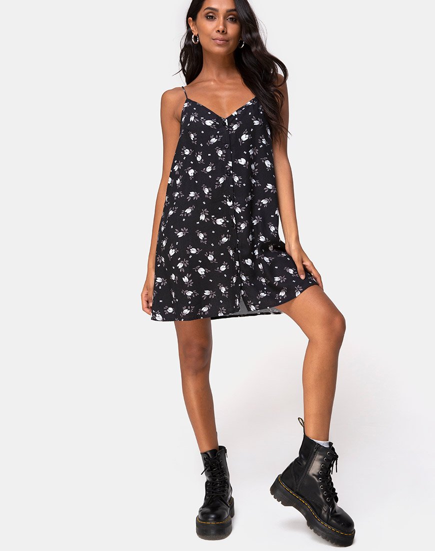 Immagine di Sanna Slip Dress in Tulipano Scuro