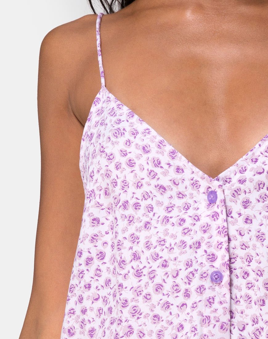 Immagine di Sanna Slip Dress in Ditsy Rose Lilac