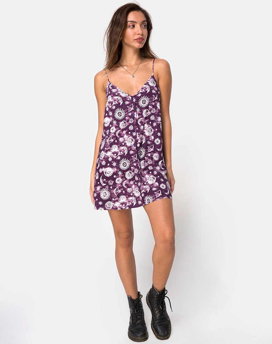 Immagine di Sanna Slip Dress in viola Zodiac