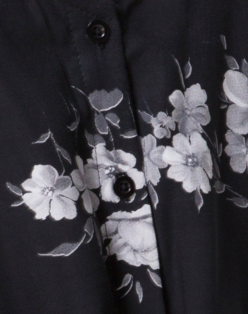 Immagine di Sanna Slip Dress in Mono Flower Nero