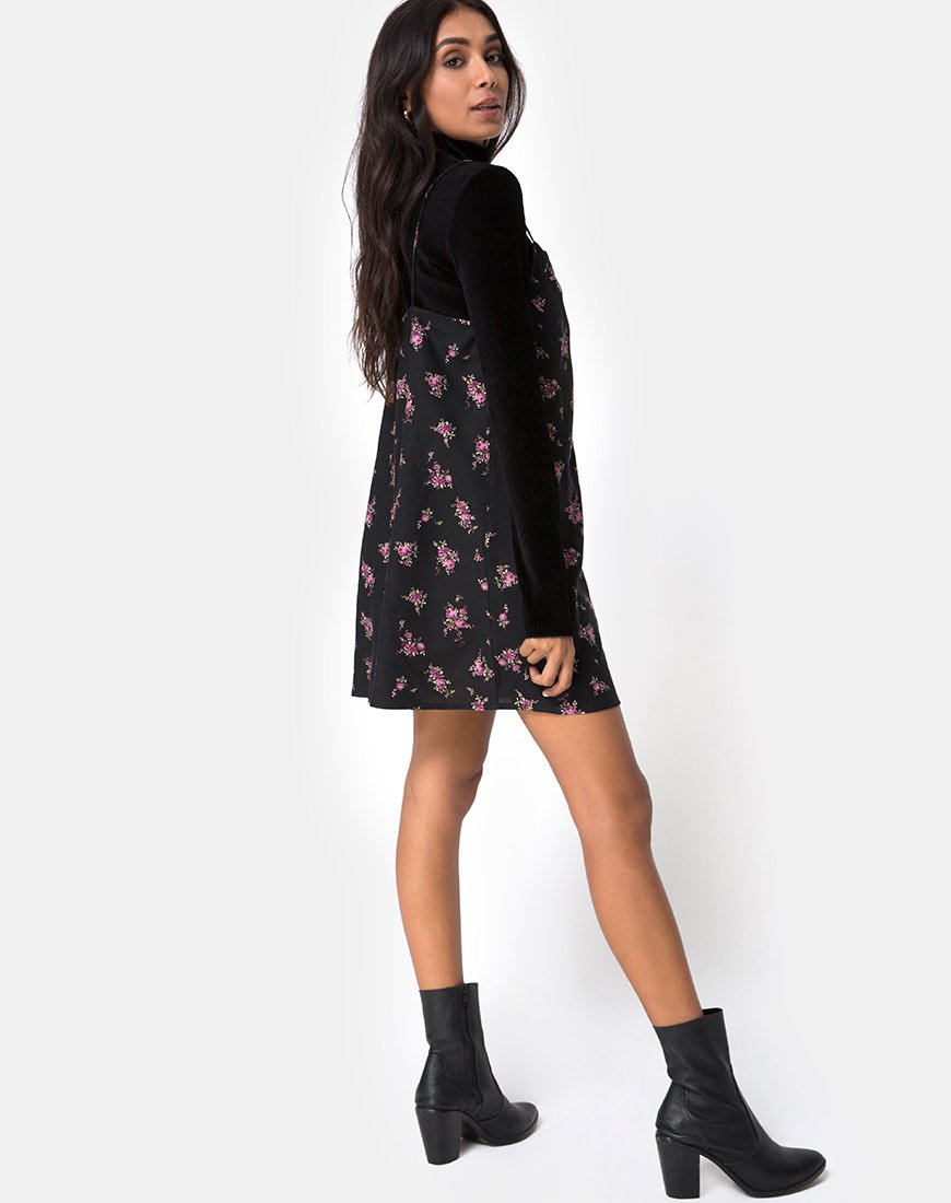 Immagine di Sanna Slip Dress in Sohey Rose Nero