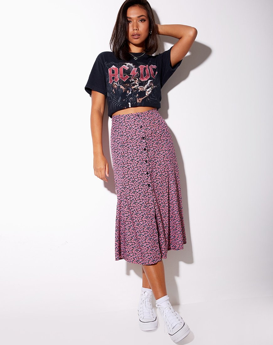 Immagine di Sanya Midi Skirt in Floral Fun Pink