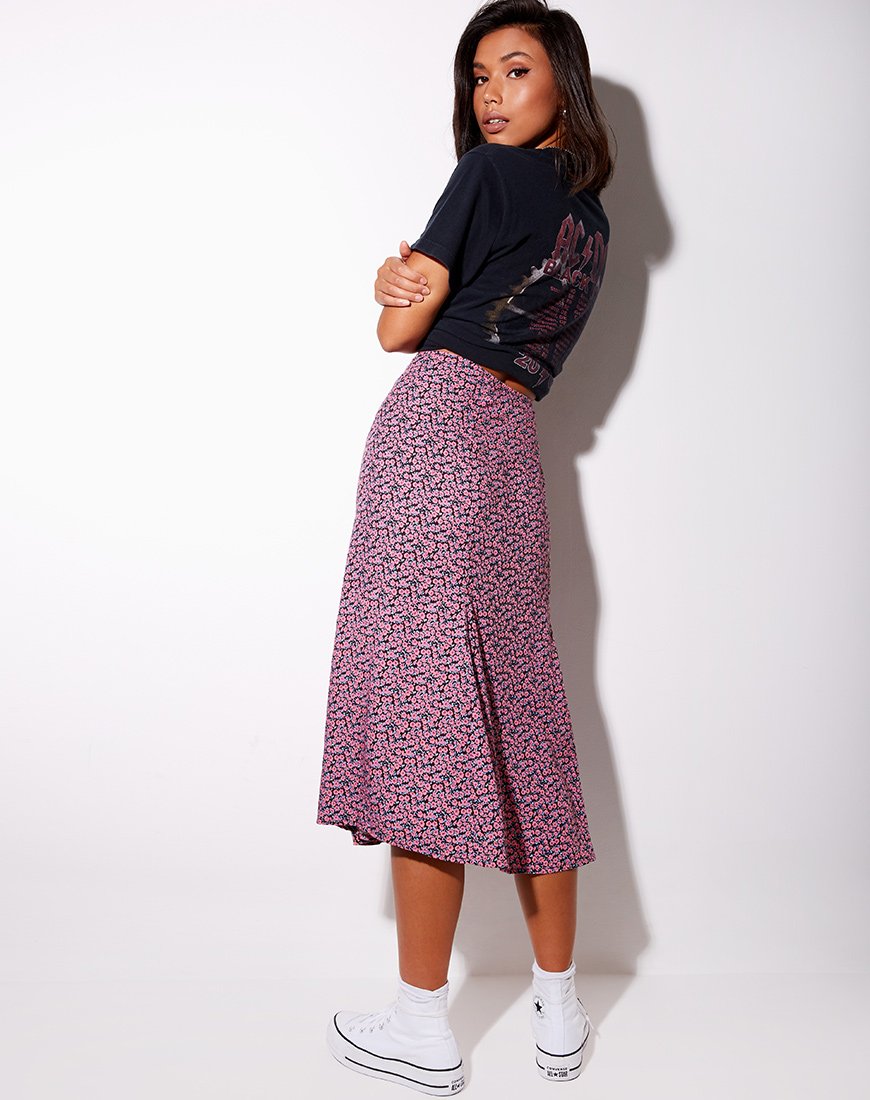 Immagine di Sanya Midi Skirt in Floral Fun Pink