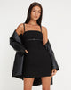 immagine di Saoirse Mini Dress in nero sartoriale
