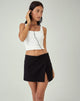immagine di MOTEL X JACQUIE Sarko Mini Skirt in Nero